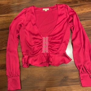 For love and lemons pink blouse